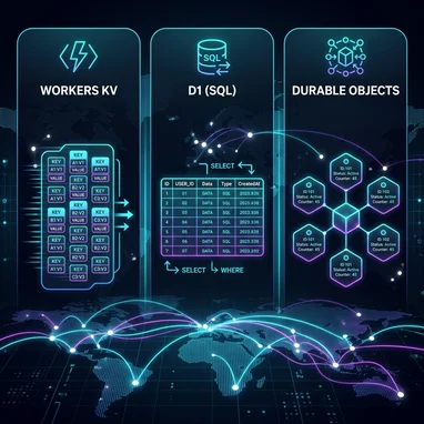 KV vs D1 vs Durable Objects en Cloudflare: cuál elegir para cada tipo de estado