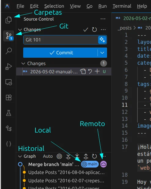 Manual Básico de Introducción a Git (Para Oscar)