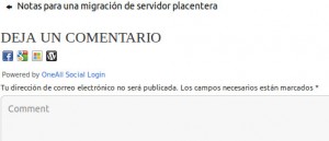 Botones con las redes sociales