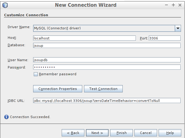 Hibernate wizard conexion mysql