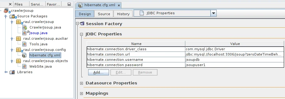 Java añadir soporte Hibernate para acceso a base de datos