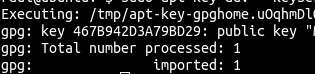 apt error public key not available