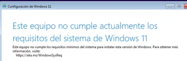 Este equipo no cumple actualmente con los requisitos mínimos del sistema de Windows 11 instalando en VirtualBox 7.0 Ubuntu