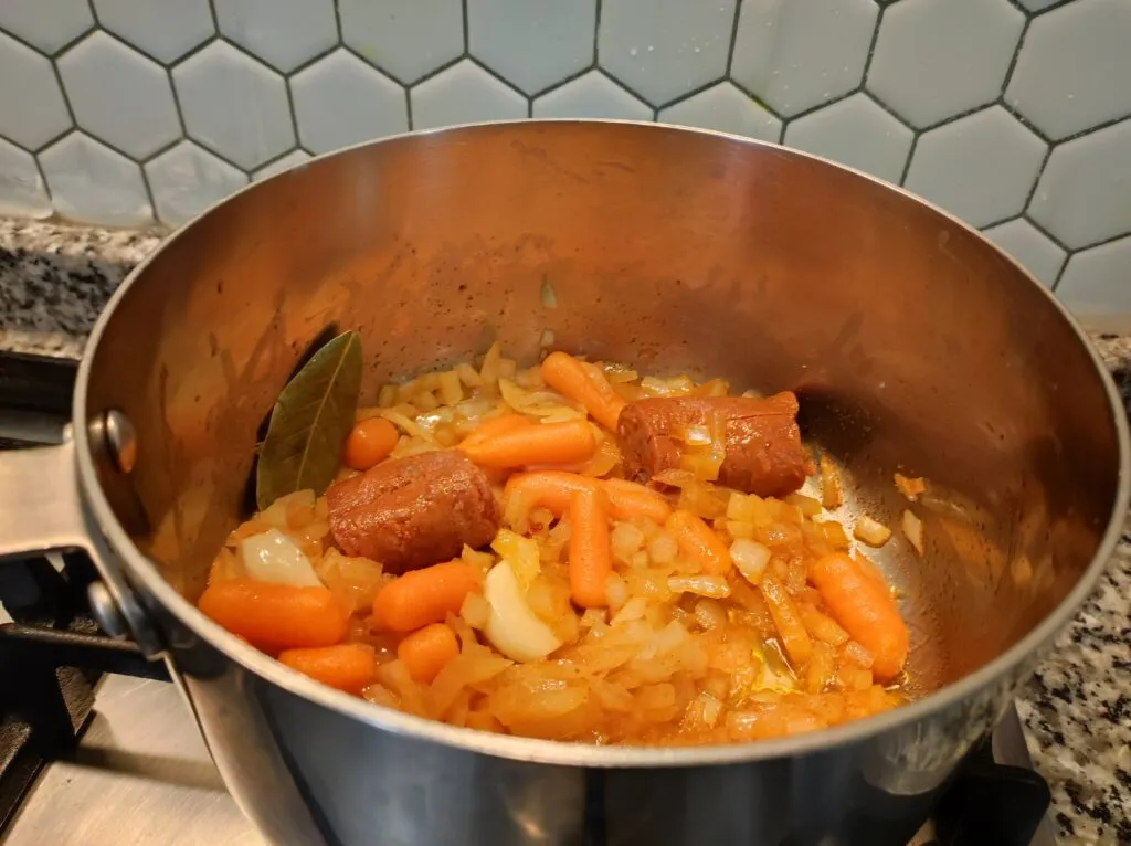 verduras cocinandose