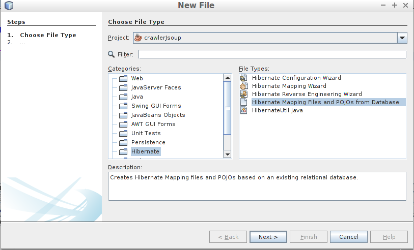 Hibernate Mapping Files and POJOs from Database